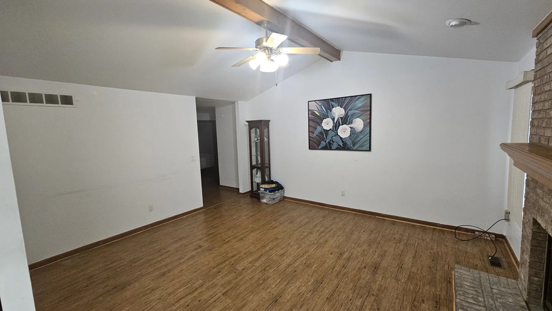 Living room after residential cleanout